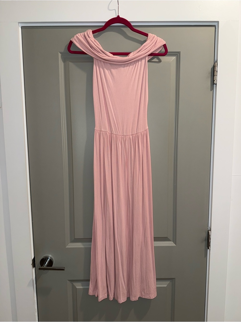 Amazon Women’s Pink Off-Shoulder Maxi Dress